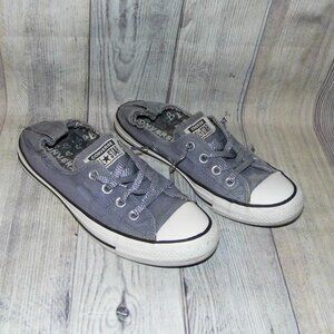 CONVERSE Chuck Taylor AS Shoreline Gray With Sparkle Lace Sneakers Womens Size 9